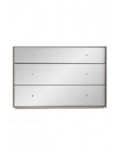 Lilah Mirrored  3 Drawer Chest 